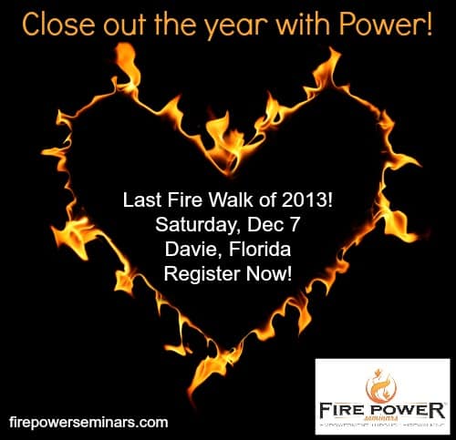 Firepower Seminars Fire Walk December 2013 3