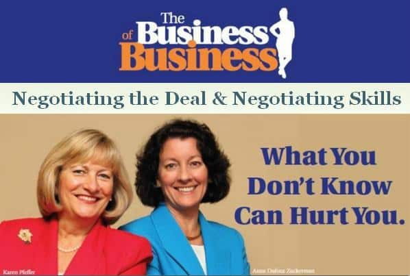 Business of Business August 12 2014 Negotiating the Deal