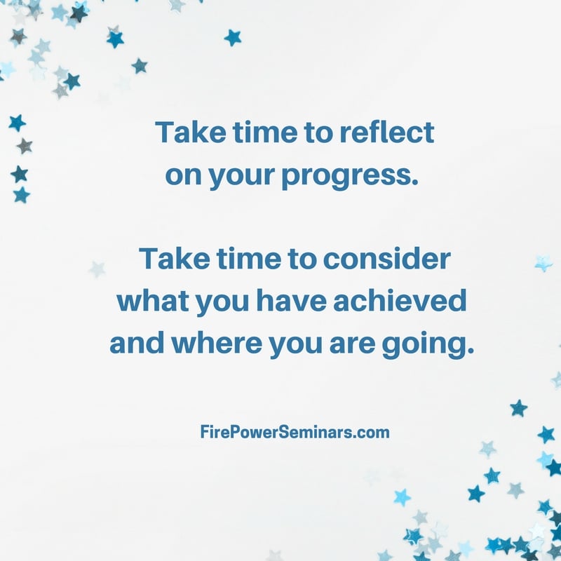 Take time to reflect on your progress-23831