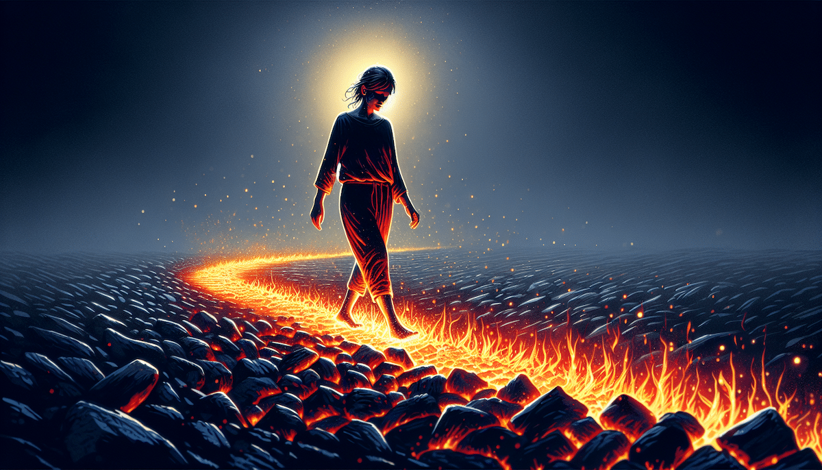 walking on hot coals